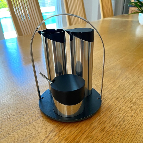 ROYAL COPENHAGEN SET OF OIL, VINEGAR AND MUSTARD JAR ON TRAY MCM - Picture 1 of 4